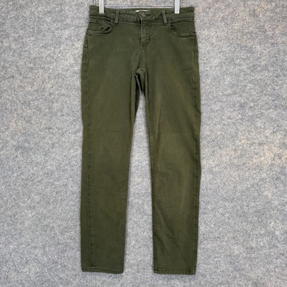 Alice + Olivia Denim Jeans Womens 29 Skinny Dark Olive Green Pants‎ W29 Designer